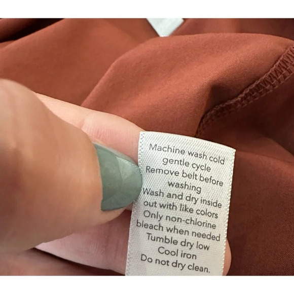 Athleta Sarasota Jumpsuit Womens Small Russet Brown Color Comfort Stretch Travel - Picture 7 of 10